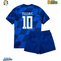 Kroatia Luka Modric #10 Bortedraktsett Barn EM 2024 Kortermet (+ Korte bukser)